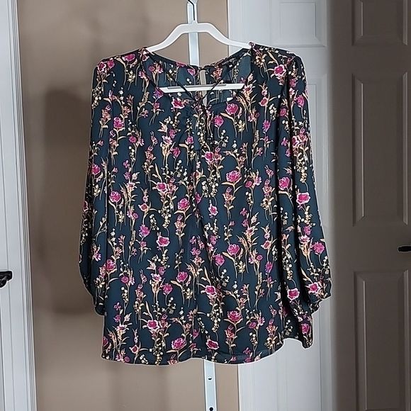 Papermoon Astrid Criss Cross Front Detail Blouse Size XXL - Picture 3 of 7